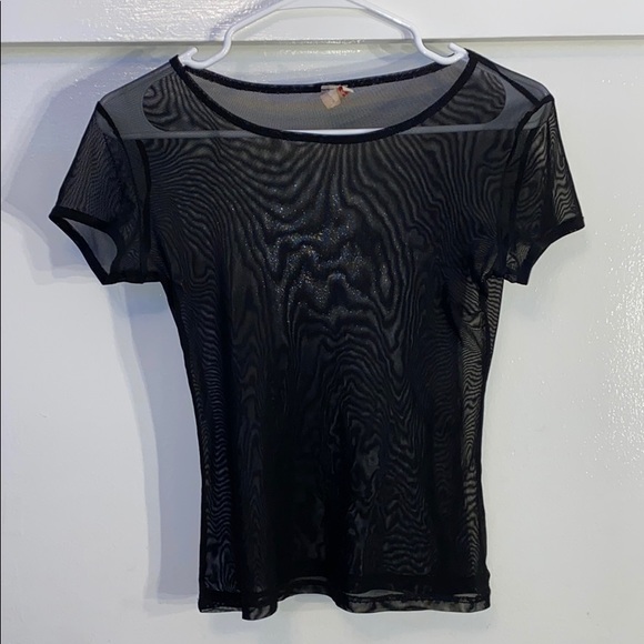 best cody Tops - sheer short sleeve shirt